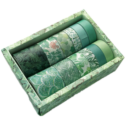 和紙テープセット 12本入り|手帳・クラフト用 柄ミックス(A~H)