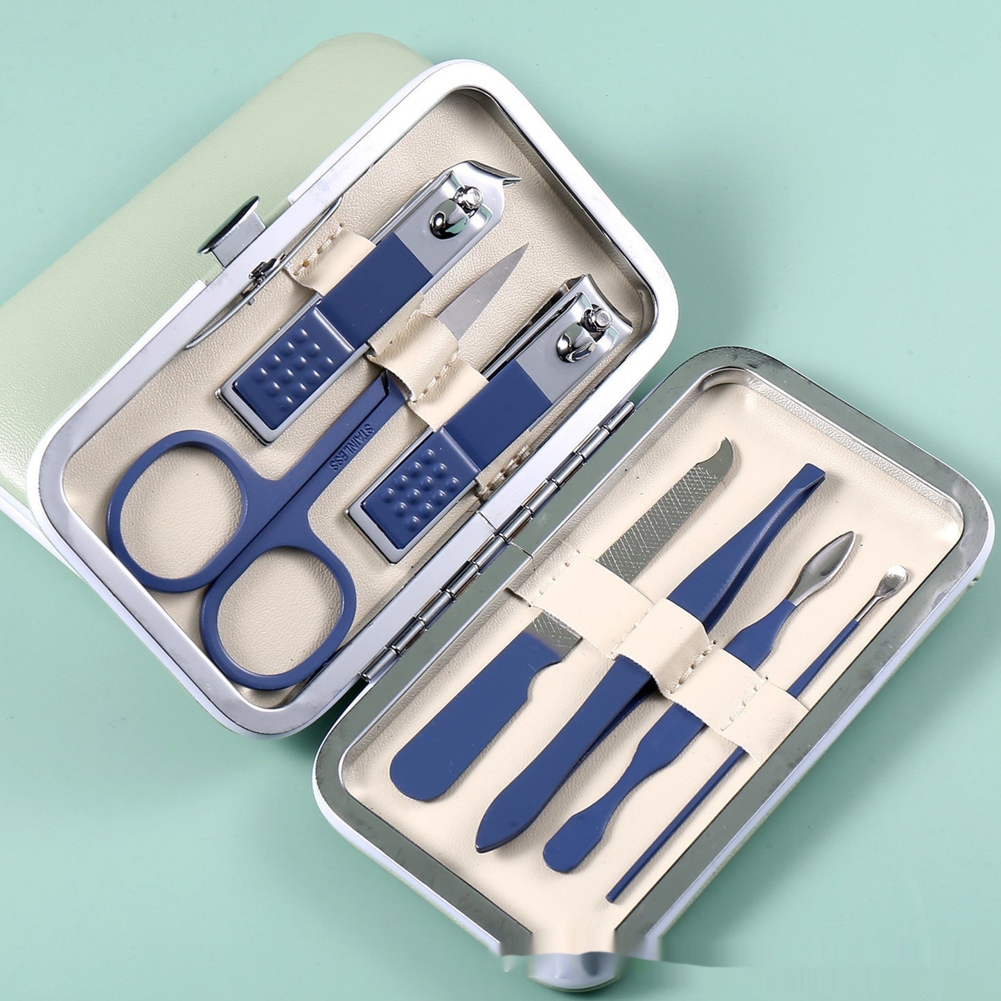 Stainless Steel Nail Scissor Set 18-piece Manicure Implement Clippers