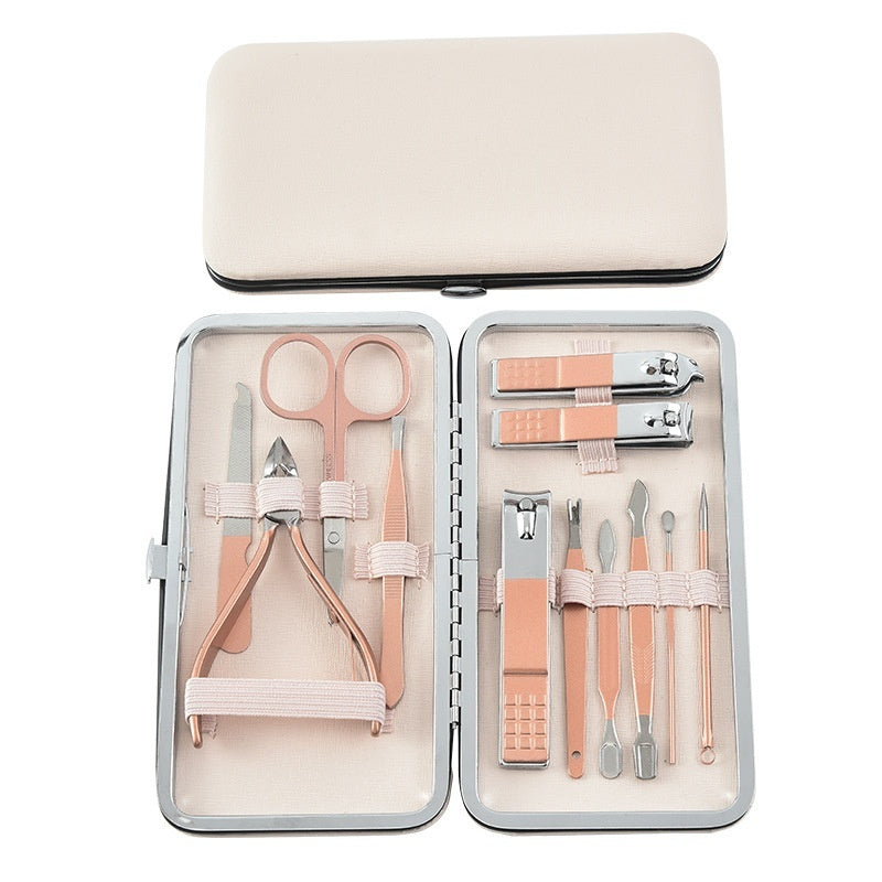 Stainless Steel Nail Scissor Set 18-piece Manicure Implement  Clippers
