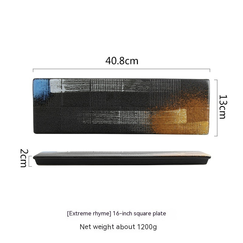 Home Ceramic Sushi Sashimi Flat Plate