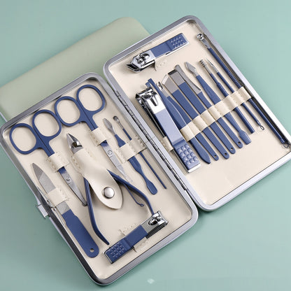 Stainless Steel Nail Scissor Set 18-piece Manicure Implement  Clippers