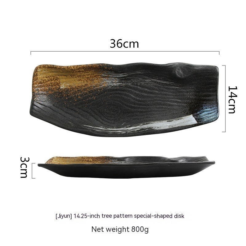 Home Ceramic Sushi Sashimi Flat Plate