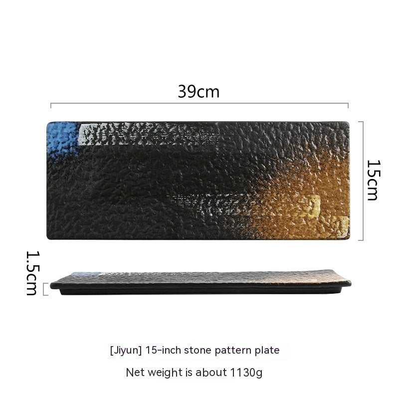 Home Ceramic Sushi Sashimi Flat Plate