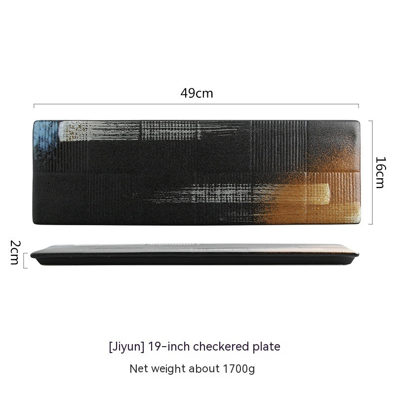 Home Ceramic Sushi Sashimi Flat Plate