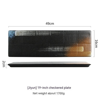 Home Ceramic Sushi Sashimi Flat Plate