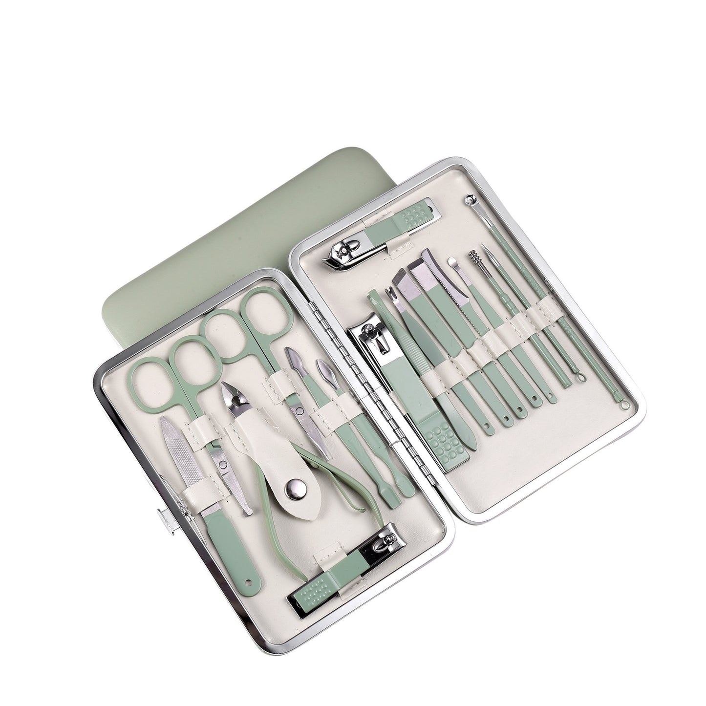 Stainless Steel Nail Scissor Set 18-piece Manicure Implement  Clippers