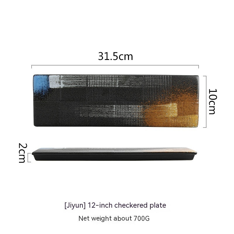 Home Ceramic Sushi Sashimi Flat Plate